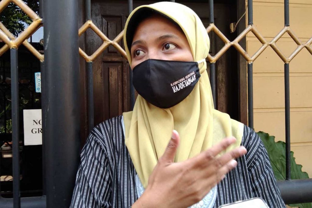 Ketua Kampung Tematik Kajoetangan Heritange, Mila Kurniawati. (jaz) - Begini Rekayasa Parkir di Kajoetangan Heritage