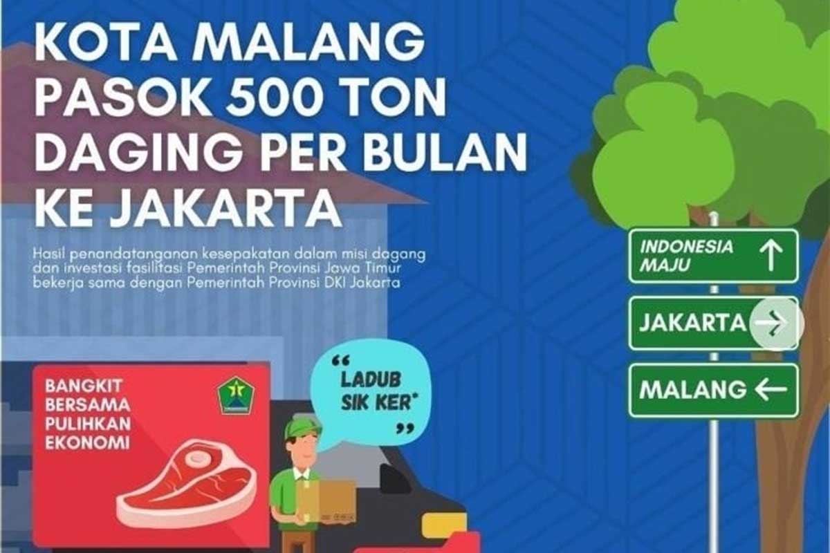 Kota Malang siap pasok 500 ton daging per bulan ke Jakarta. (ist) - Malang Bakal Pasok 500 Ton Daging Per Bulan Ke Jakarta
