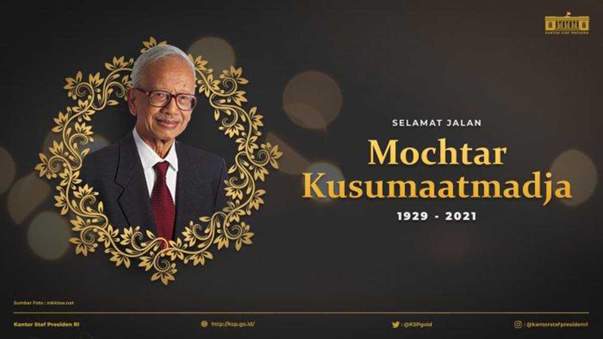 Mochtar Kusumaatmadja. (ist) - Mantan Menlu Mochtar Kusumaatmadja Berpulang