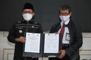 Penandatanganan MoU Pemkot Malang dengan Kanwil Ditjen Perbendaharaan Provinsi Jatim. (ist) - Walikota Ajak Bangun Ekonomi dan Tingkatkan Kesejahteraan Masyarakat Kota Malang