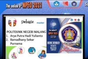 Pengumuman Polinema meraih juara NPEO 2021. (ist) - Mahasiswa Polinema Raih Prestasi Ajang NPEO 2021