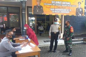 Polresta Makota Layani Vaksinasi Umum di Empat Polsek
