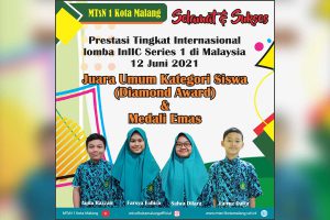 Tim KIR MTsN 1 Kota Malang Raih Dua Medali Internasional dalam InIIC 2021. (ist) - Siswa MTsN 1 Kota Malang Raih Dua Medali Internasional dalam InIIC 2021