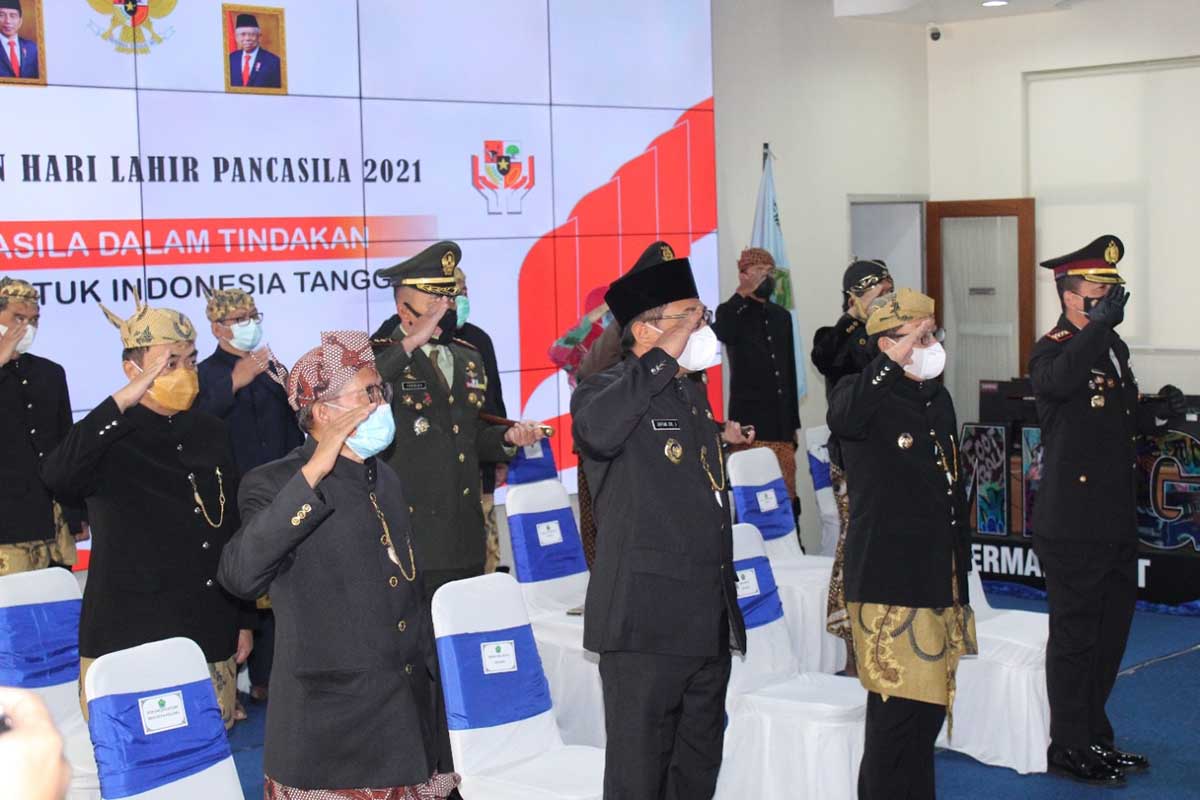Upacara Hari Lahir Pancasila. (ist) - Pemkot Malang Wacanakan Putar Lagu Kebangsaan dan Pancasila Setiap Hari