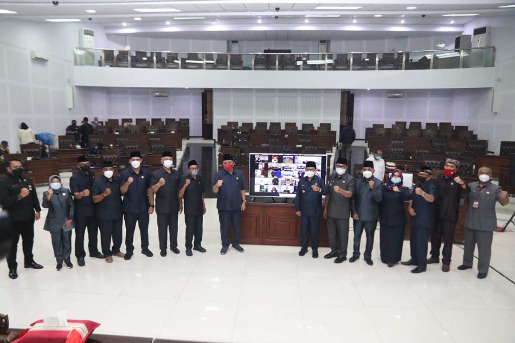 Forkopimda dan fraksi DPRD Kota Malang. (ist) - Ranperda Pertanggungjawaban Pelaksanaan APBD Tahun Anggaran 2020 Disetujui
