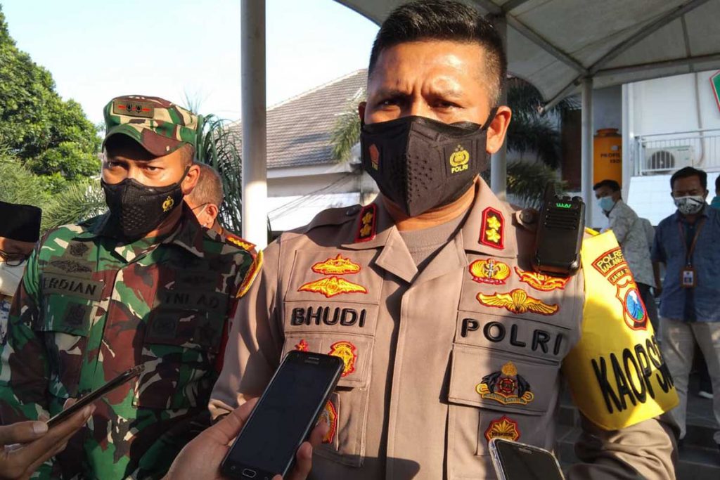 Kapolresta Malang Kota, AKBP Budi Hermanto ditemui selepas Rakor di NCC Balaikota Malang. (jaz) - Tingginya Pelanggaran, Satgas PPKM Darurat Tegas Lakukan Penyekatan dan Penindakan