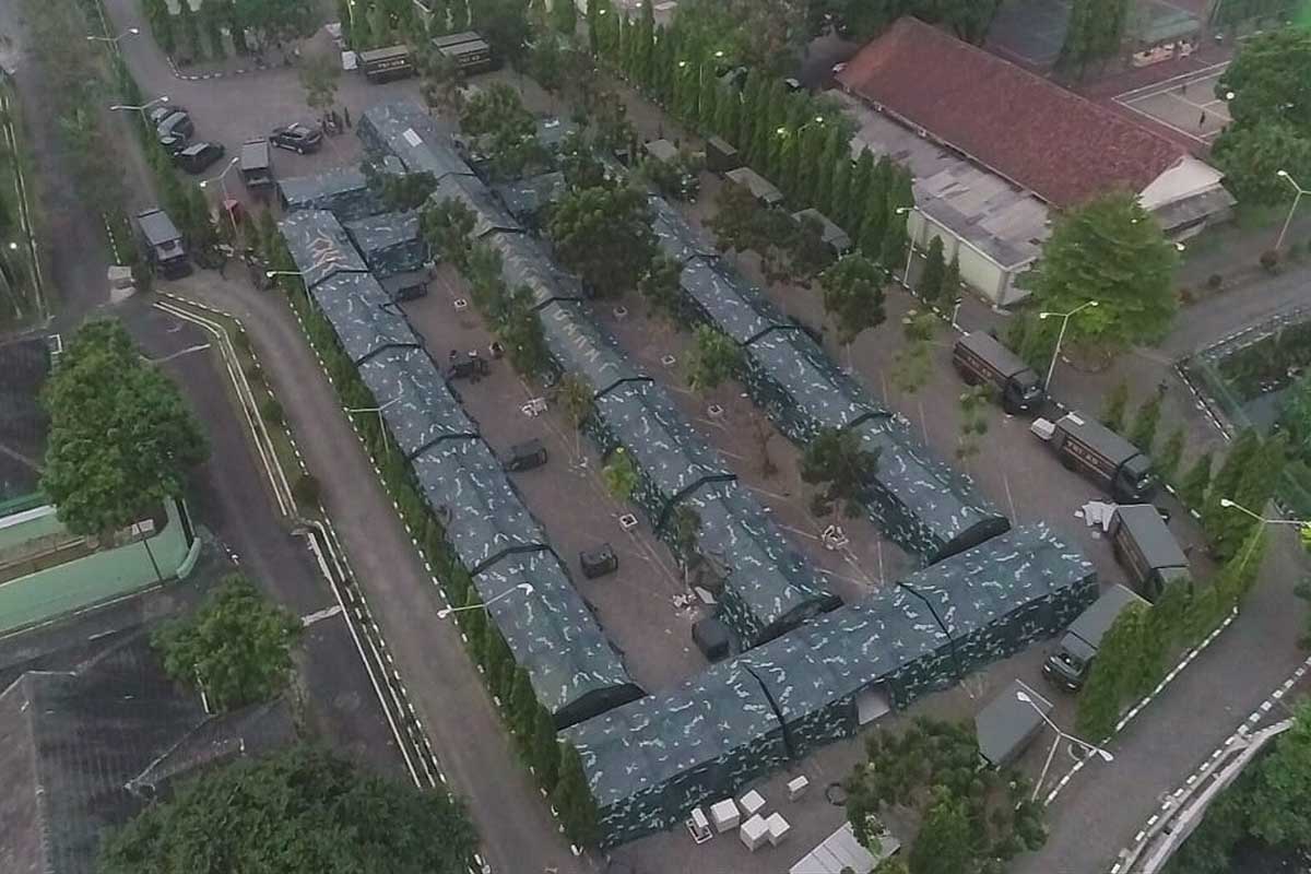 RSL dr Soepraoen nampak dari atas. (ist) - RSL dr Soepraoen Terima Pasien Luar Malang