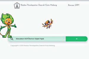 Tampilan laman e-SPPT Bapenda Kota Malang. (jaz) - e-SPPT Permudah Masyarakat Lihat Tagihan Pajak