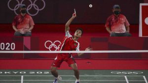 Tunggal putra Anthony Ginting. (ist) - Taklukkan Antonsen, Tunggal Putra Anthony Ginting ke Semifinal Olimpiade Tokyo 2020