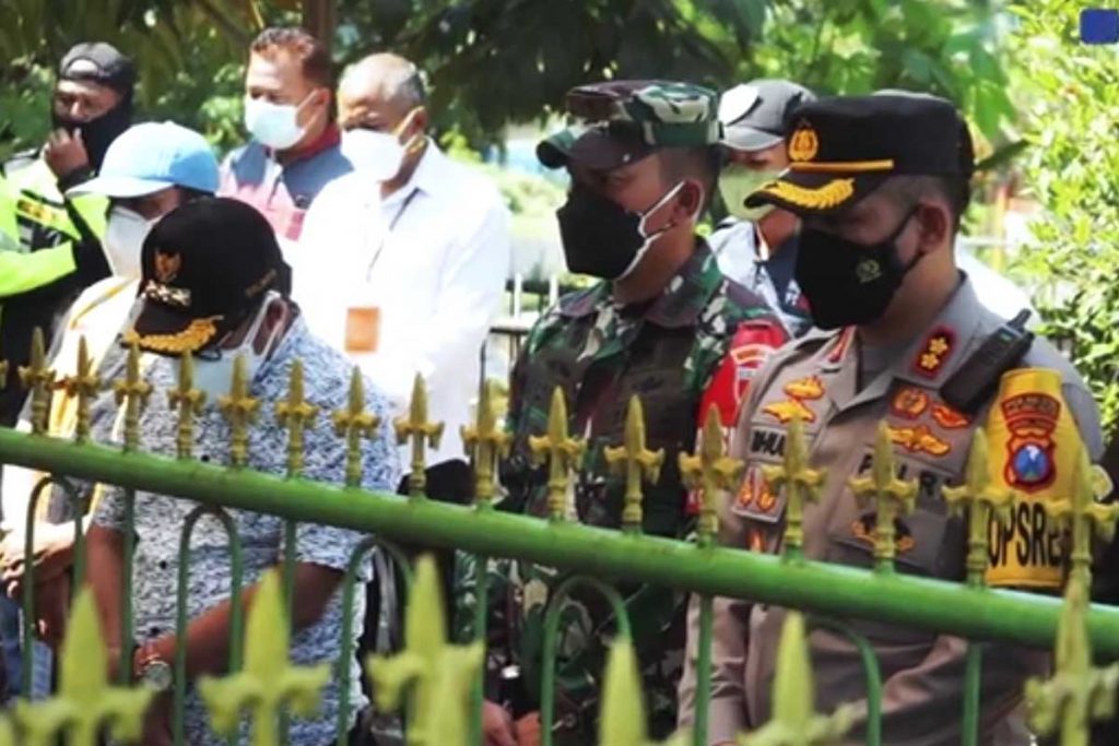 Walikota Malang, didampingi Sekda Kota Malang, Dandim 0833, dan Kapolresta Malang Kota. (ist) - Respon Antrian, Pemkot Malang Aktivasi Pemakaman Tangguh Mandiri
