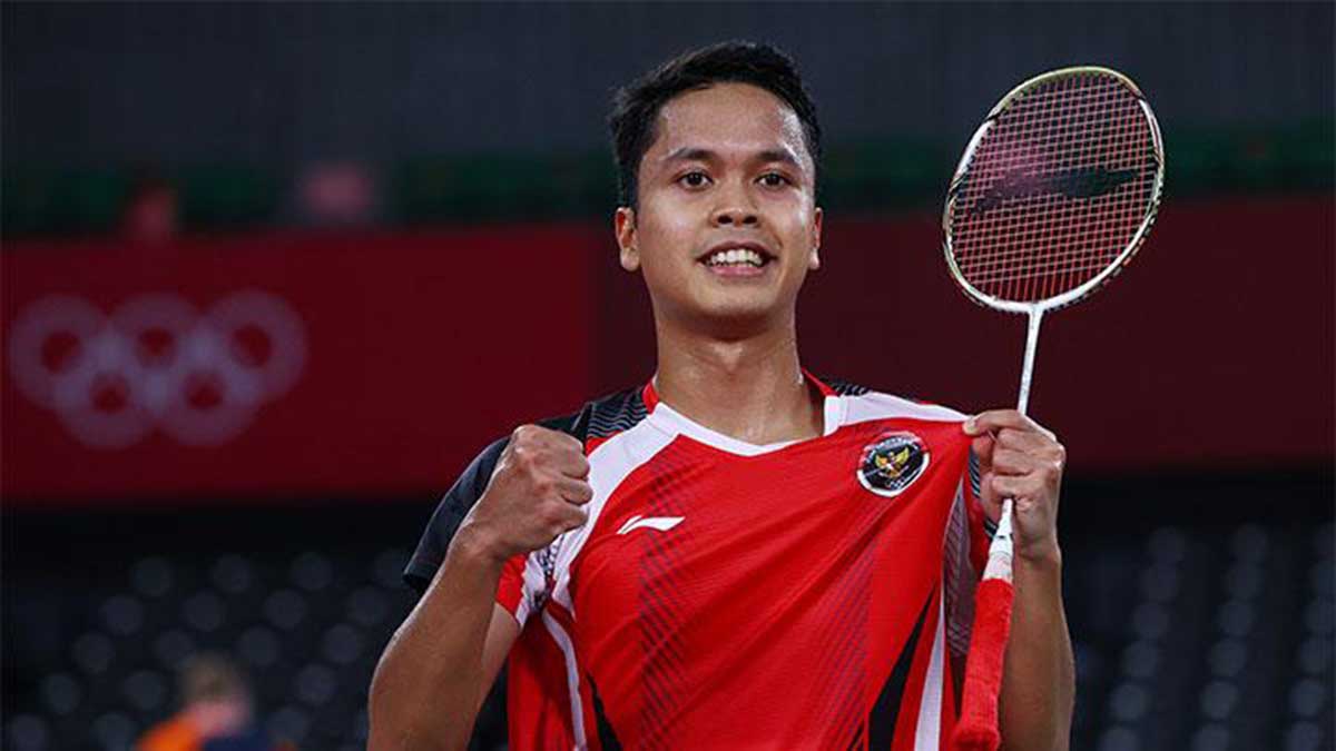 Atlet Anthony Ginting. (ist) - Anthony Ginting Sabet Medali Perunggu Olimpiade 2021
