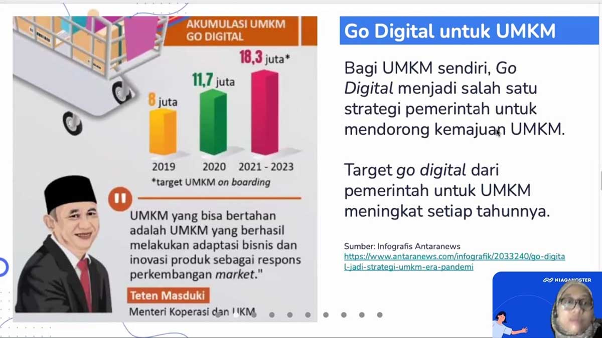 Go Digital/Online bagi UMKM. (ist) - Go Digital UMKM, Solusi Merdeka Dampak PPKM