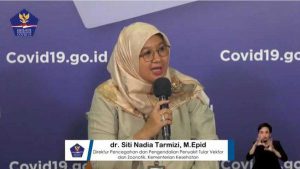 Jubir Kemenkes Siti Nadia Tarmizi. (ist) - Kemenkes Siapkan Vaksin Moderna Untuk Masyarakat Umum