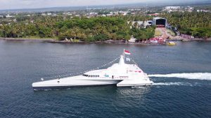KRI Golok 688. (ist) - Kapal Siluman Buatan Indonesia KRI Golok 688 Diluncurkan