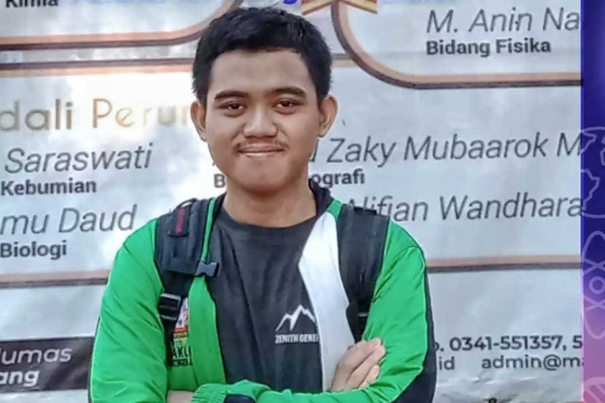 M 'Anin Nabail 'Azhiim siswa MAN 2 Kota Malang yang baru diterima di UI Depok. (ist) - Berkat Prestasi Akademik Ini, Siswa MAN 2 Masuk FMIPA UI