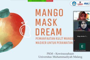 Mango Mask Dream karya mahasiswi UMM. (ist) - Mango Mask Dream dari Limbah Kulit Mangga