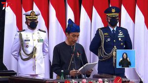 Pembacaan RAPBN 2022. (ist) - Presiden Paparkan RAPBN 2022