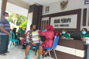 Pemdes Temuasri Gelar Jemput Bola Vaksinasi