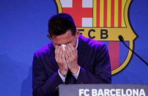 Pesepakbola Lionel Messi. (ist) - Messi Menangis Saat Perpisahan dengan Barcelona