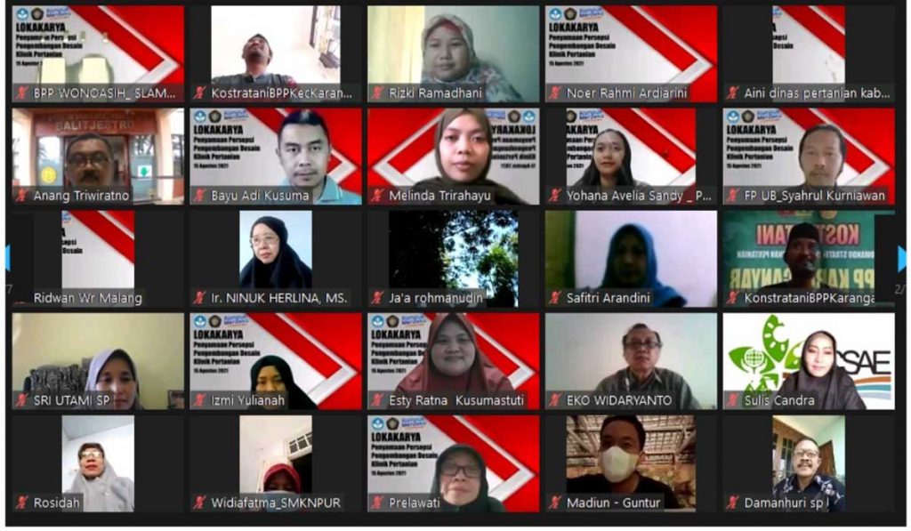 Peserta lokakarya. (ist) - Fakultas Pertanian UB Terapkan Teknologi 4.0 dalam Redesain Klinik Pertanian