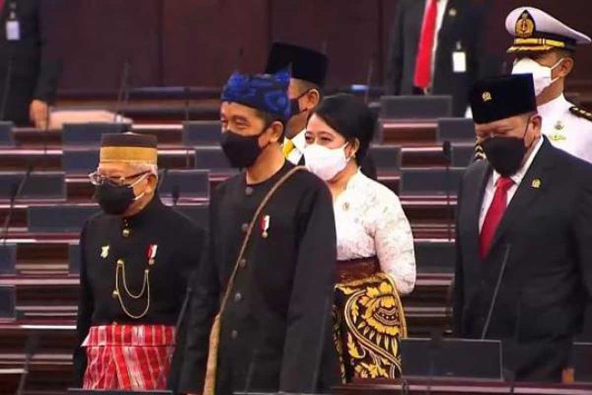 Presiden dan Wapres di Sidang Tahunan MPR. (ist) - Presiden dan Wapres Pakai Baju Adat di Sidang Tahunan MPR