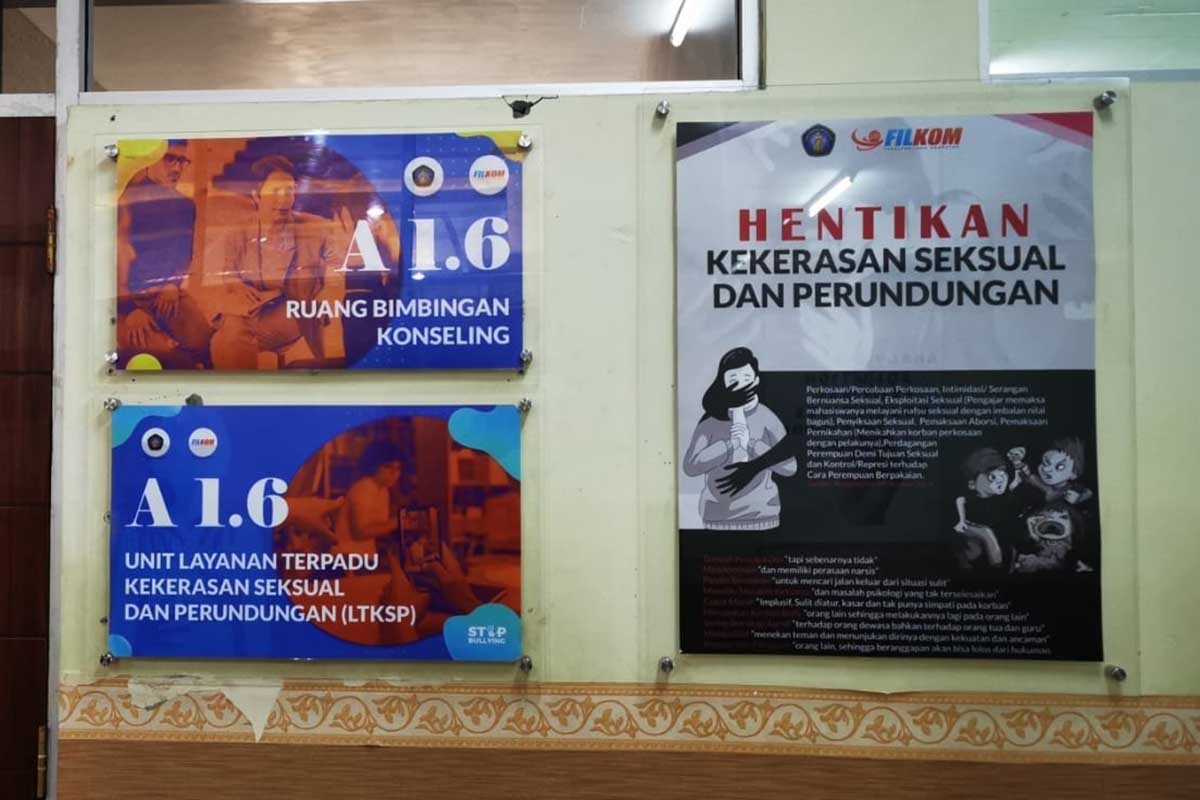 Ruang depan pelayanan ULTKSP. (ist) - UB Siap Layani Permasalahan Kekerasan Seksual dan Perundungan Mahasiswa