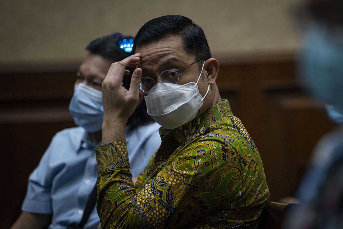 Sidang Juliari Batubara. (ist) - Juliari Batubara Berharap Dibebaskan dari Kasus Korupsi Bansos
