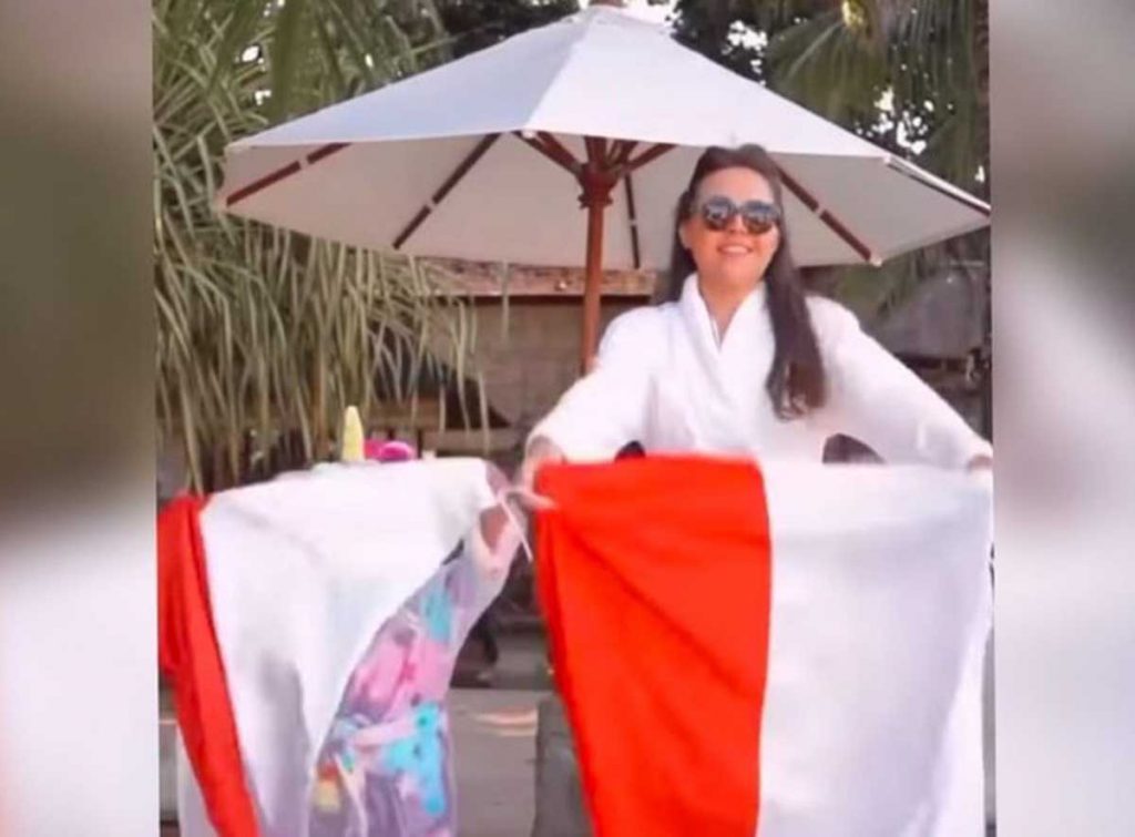 Video Olivia Jensen. (ist) - Artis Olivia Jensen Bakal Dipolisikan Terkait Video Lempar Bendera Merah Putih