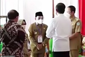 Walikota Malang Sutiaji berdialog langsung dengan Presiden Jokowi. (ist) - Disetujui Presiden Jokowi, Walikota Sutiaji Tingkatkan BOR Kota Malang