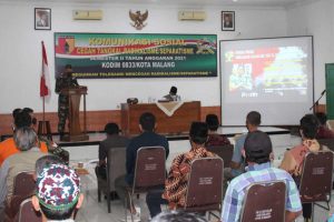 Dandim 0833/Kota Malang Letkol Arm Ferdian Primadhona, SE, MTr (Han) membuka Komsos. (ist) - Kodim 0833 Cegah Tangkal Radikalisme dan Separatisme Melalui Komukasi Sosial