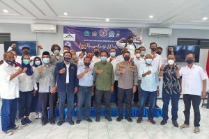 Kapolresta Makota didampingi Pengurus dan anggota PWI Pusat, Jatim dan Malang Raya. (ist) - PWI Malang Raya Gandeng Kapolresta Bakal Gelar UKW Akhir Tahun
