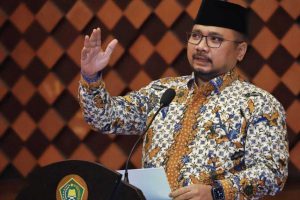 Menag Yaqut Cholil Qoumas. (ist) - Menag Akan Kaji Ulang SKB 3 Menteri Soal Ahmadiyah