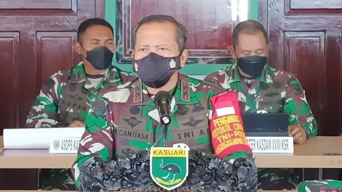 Pangdam XVIII Kasuari I Nyoman Cantiasa. (ist) - Penyerangan Pos Koramil Kisor Tewaskan 4 Prajurit