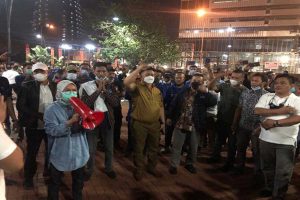 Pembubaran HUT Demokrat. (ist) - Acara HUT Demokrat Kubu Moeldoko Dibubarkan