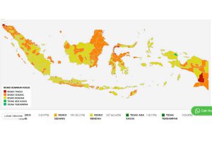 Peta risiko covid-19 = Zona Merah Covid-19 Hanya Tersisa 5 Wilayah di Seluruh Indonesia