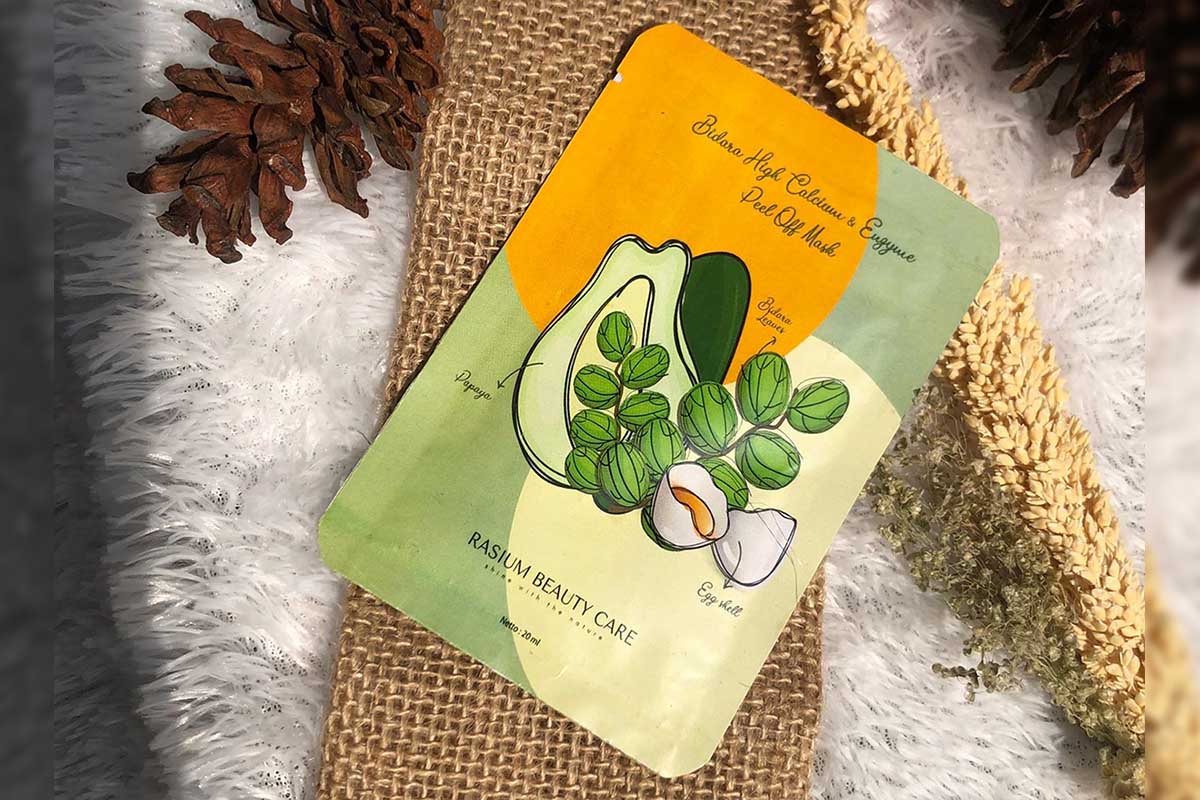 Produk Bidara High Calcium and Enzyme Peel Off Mask. (ist) - Manfaatkan Kebiasaan Pandemi, Mahasiswa Bioteknologi UM Ciptakan Masker Berteknologi Enzim