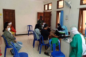 Proses vaksinasi dosis 2 Stadion Gajayana di sejumlah faskes. (ist) - Vaksin Dosis 2 Stadion Gajayana Didistribusikan di Sejumlah Faskes