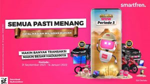 Rejeki WOW Treasure Hunt Periode Ketiga. (ist) - Smartfren Rejeki WOW Treasure Hunt Periode Ketiga Hadiah Total Miliaran Rupiah