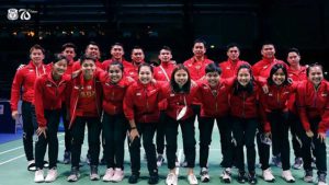 Tim bulutangkis Indonesia. (ist) - Indonesia Gilas Rusia di Penyisihan Piala Sudirman 2021