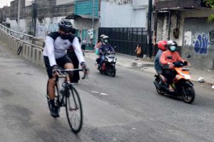Dandim memimpin gowes bersama. (ist) - Tingkatkan Imunitas, Dandim Gowes Bersama Jajaran