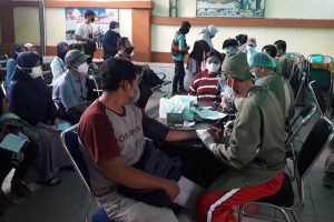 Vaksinasi sebagai upaya penekanan covid-19 dan penurunan PPKM level II. (ist) - Upayakan Level II, Tim Gabungan Maksimalkan Vaksinasi, 3T dan Isoter
