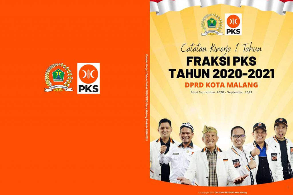 Buku Catatan Kinerja 1 Tahun FPKS DPRD Kota Malang. (ist) - Bentuk Pertanggungjawaban, Fraksi PKS Launching Buku Catatan Kinerja 1 Tahun 2020-2021