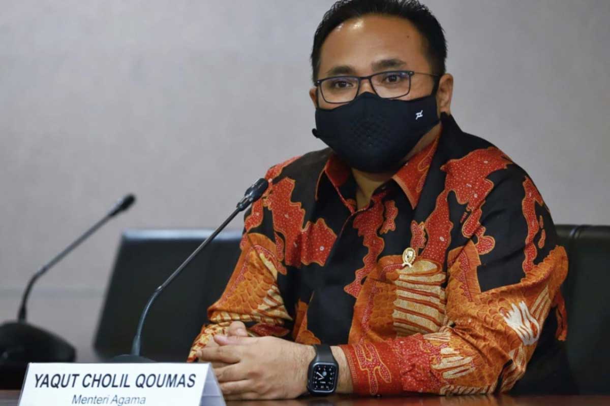 Menag Yaqut Cholil Qoumas. (ist) - Menag Belum Izinkan Kegiatan Arak-arakan di Hari Besar Keagamaan, Termasuk di Maulid Nabi