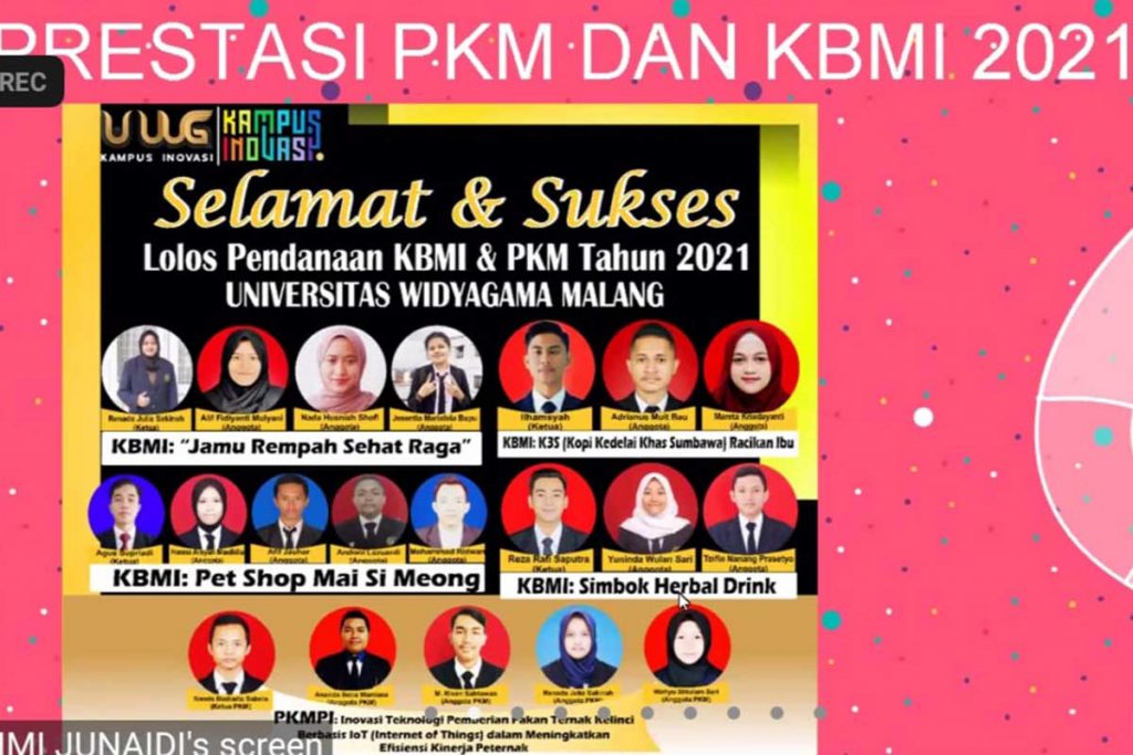 PKKMB hari terakhir menyuguhkan banyak torehan prestasi mahasiswa UWG. (ist) - Universitas Widyagama Sukses Helat PKKMB