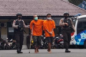 Pelaku curanmor berhasil diamankan Polresta Malang Kota. (jaz) - Dua Pelaku Curanmor Bersenjata Airsoft Gun Keok Dibekuk Polresta Makota