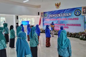 Pengukuhan Bunda PAUD oleh Widayati Sutiaji di Mini Block Office. (jaz) - Pengukuhan Pokja Bunda PAUD, Tangani Pendidikan Hingga Parenting