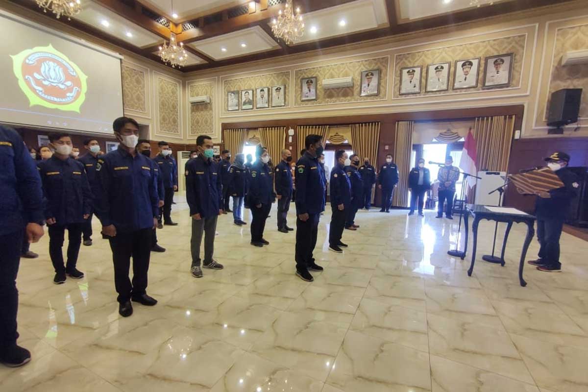 Pengukuhan Forum Pengurus Karang Taruna Kota Malang masa bakti 2020-2025. (rhd) - Pengukuhan Forum Pengurus Karang Taruna Kota Malang, Wali Kota: Kontribusi Harus Riil