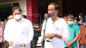 Peresmian BLT PKL oleh Presiden Jokowi. (ist) - Jokowi Resmikan BLT PKL, Simak Cara Dapatnya