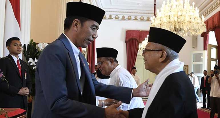 Presiden Jokowi dan Wapres Ma'ruf Amin. (ist) - Dua Tahun Jokowi-Ma'ruf: KSP Rilis Laporan Tahunan