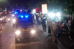 Suasana patroli cipta kondisi dan protokol kesehatan. (ist) - Petugas Gabungan Patroli Cipkon dan Prokes Antisipasi Kerumunan Malming